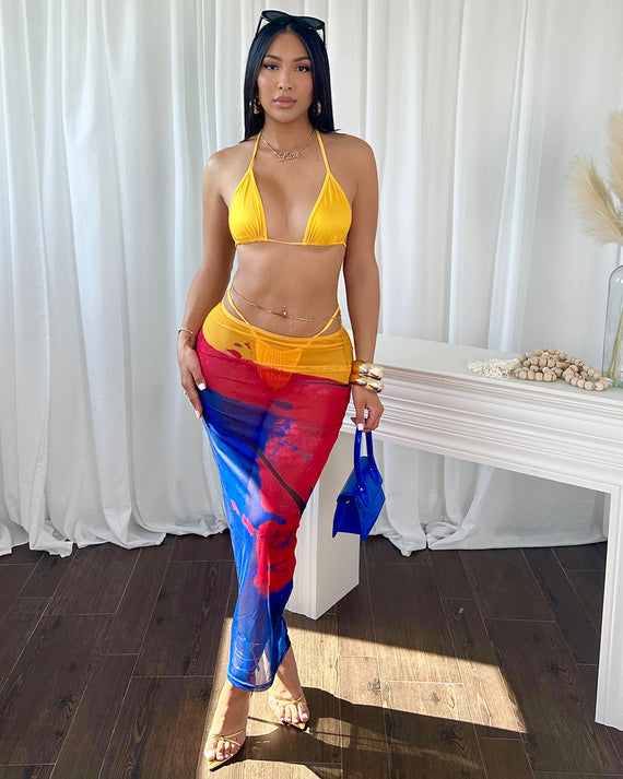 Bianca Bikini Wrap Skirt Set