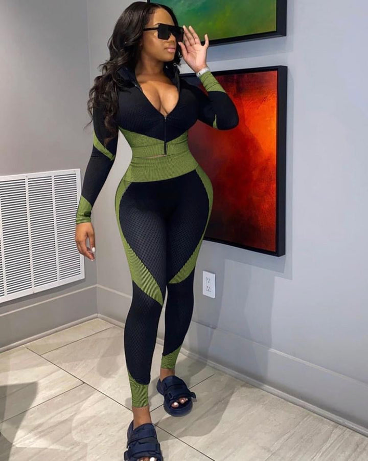 Airport Run 3 Piece Active Set - Green