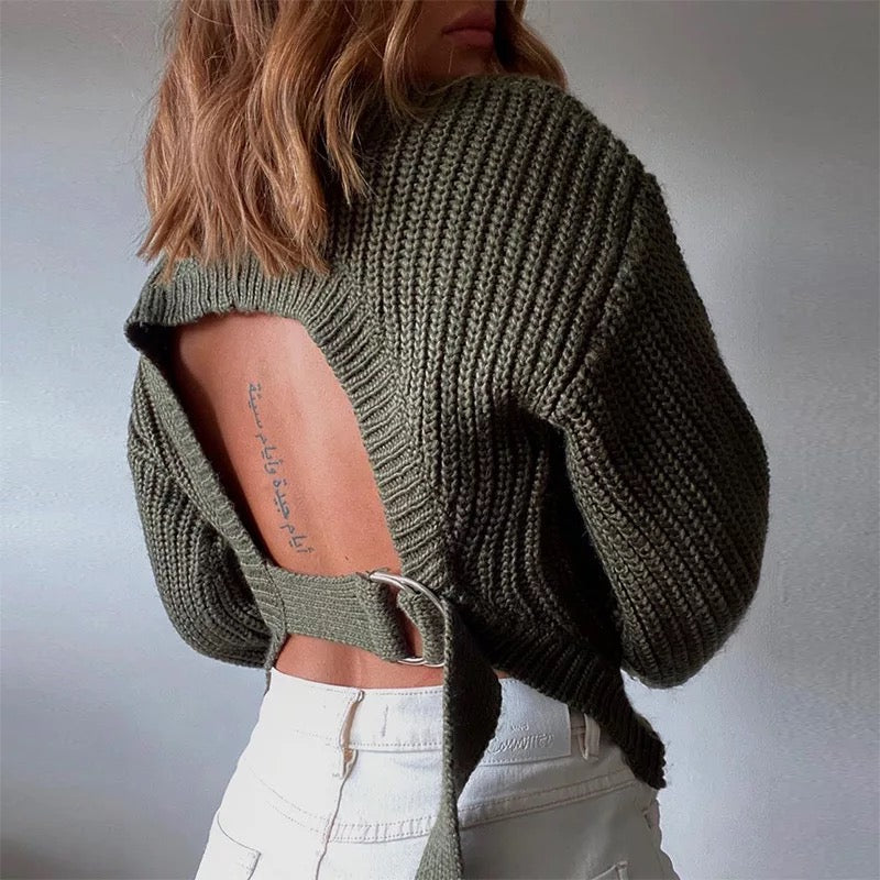 Zora Backless Knit Jumper